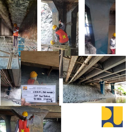 CFRP at Tambah Bridge, Government Road Preservation Program Section Serang – Cikande Rangkasbitung